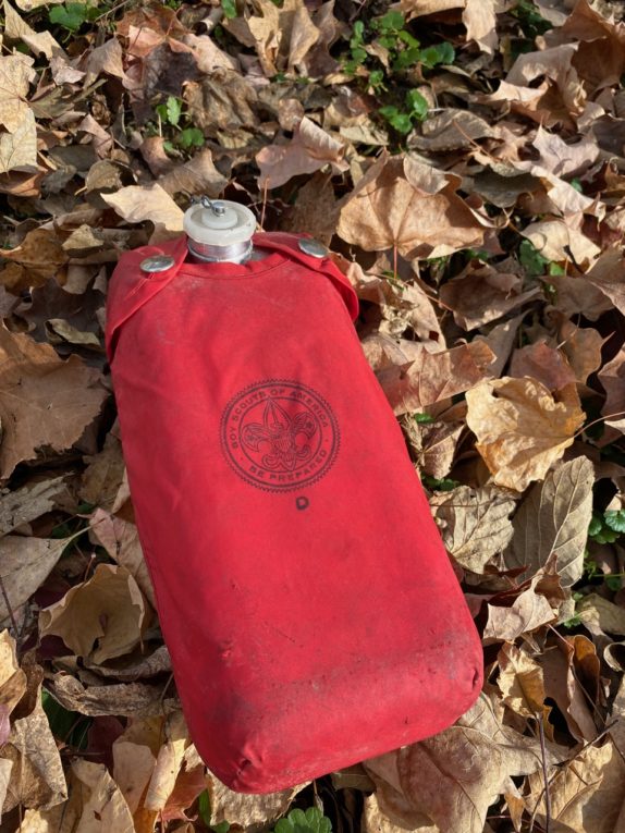 Aluminum boy scouts canteen