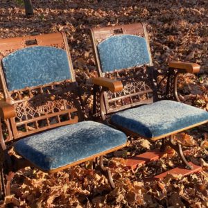 Velvet & Cast iron theatre seats