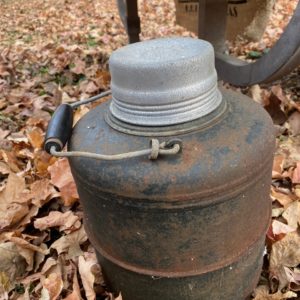 Porcelain lined antique cooler