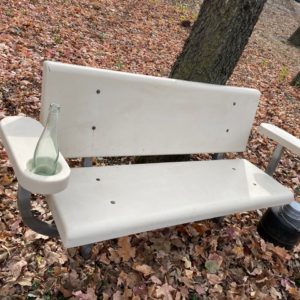 Fiberglass bench w/ drinkholders